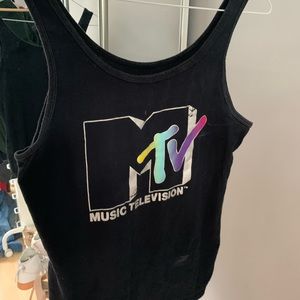 MTV Black Tank Top
